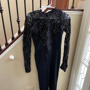 Medium Adult Sparkly Black Dance Costume